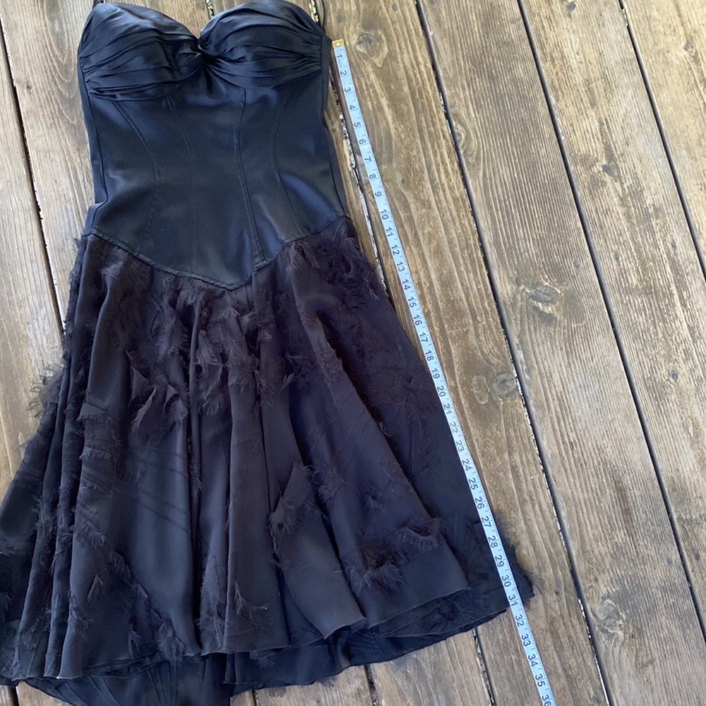 Dina Bar-el Black Cocktail Dress 100% Silk - Picture 5 of 12
